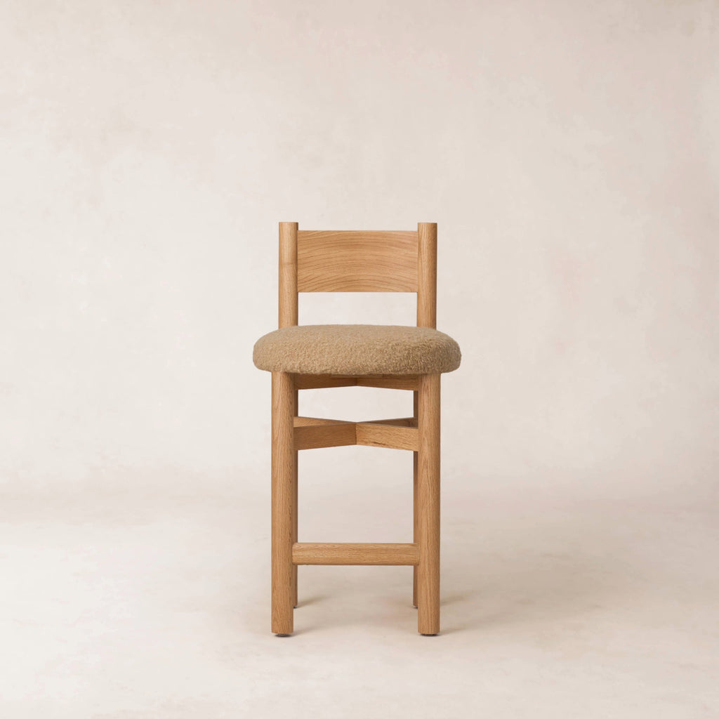 Tabouret haut Teddy - Camel