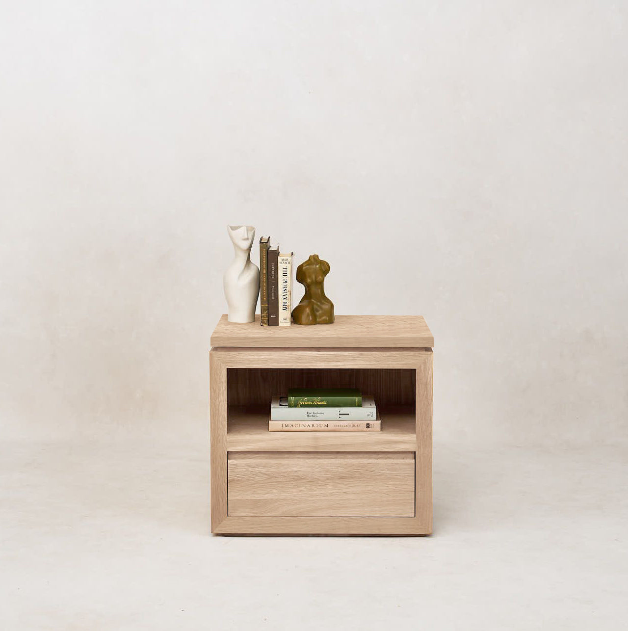 Table de chevet en bois Sofita - Chêne blanc
