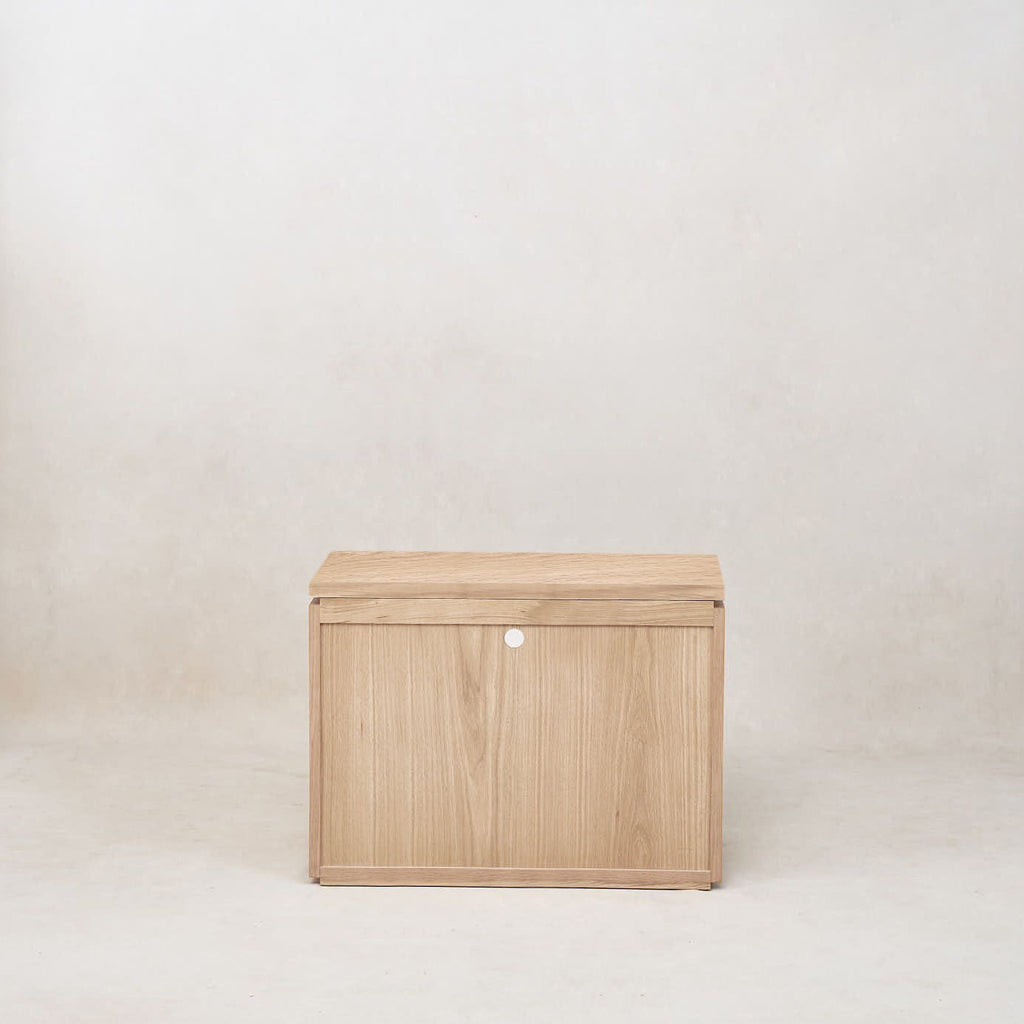 Table de chevet en bois Sofita - Chêne blanc