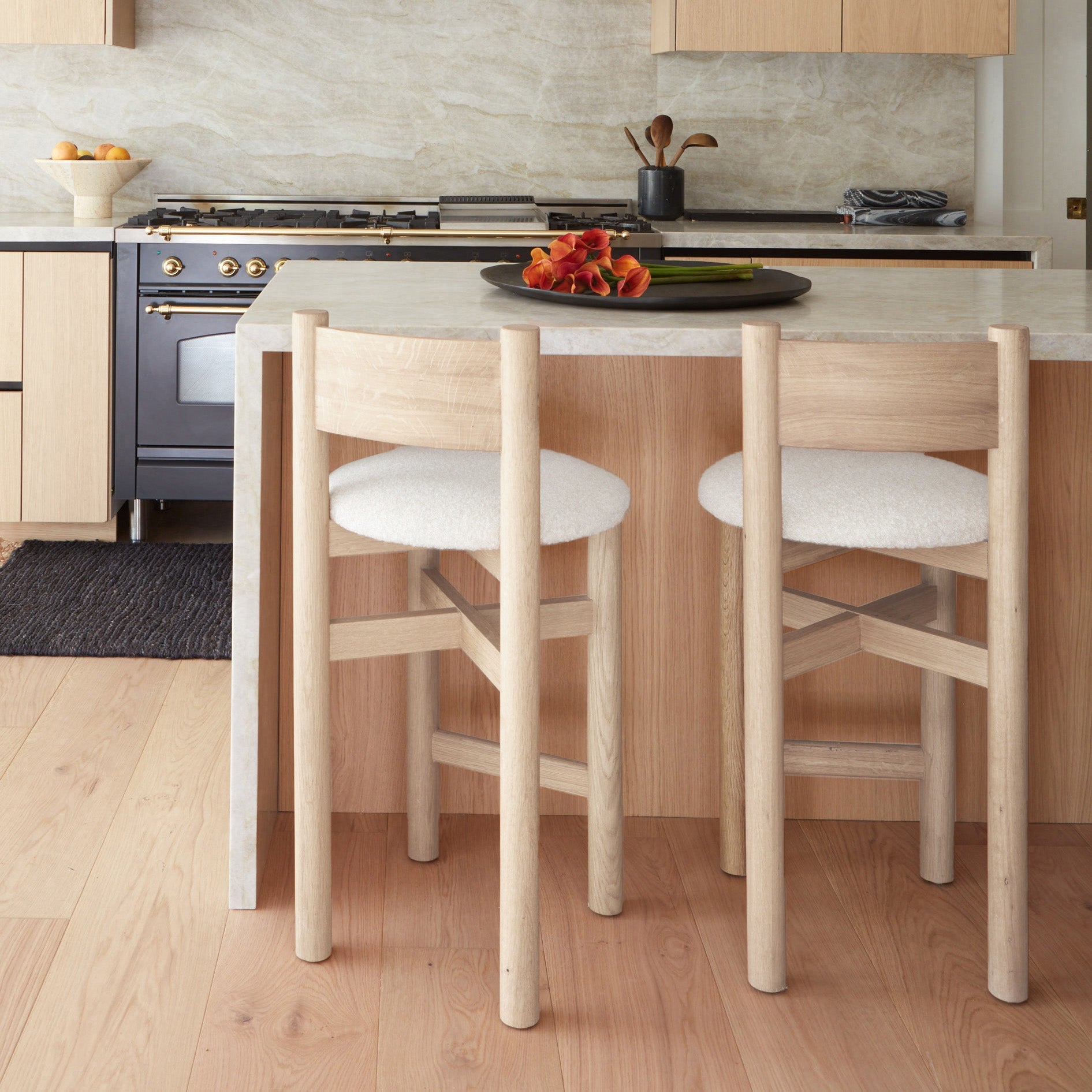 Tabouret haut Teddy - Naturel