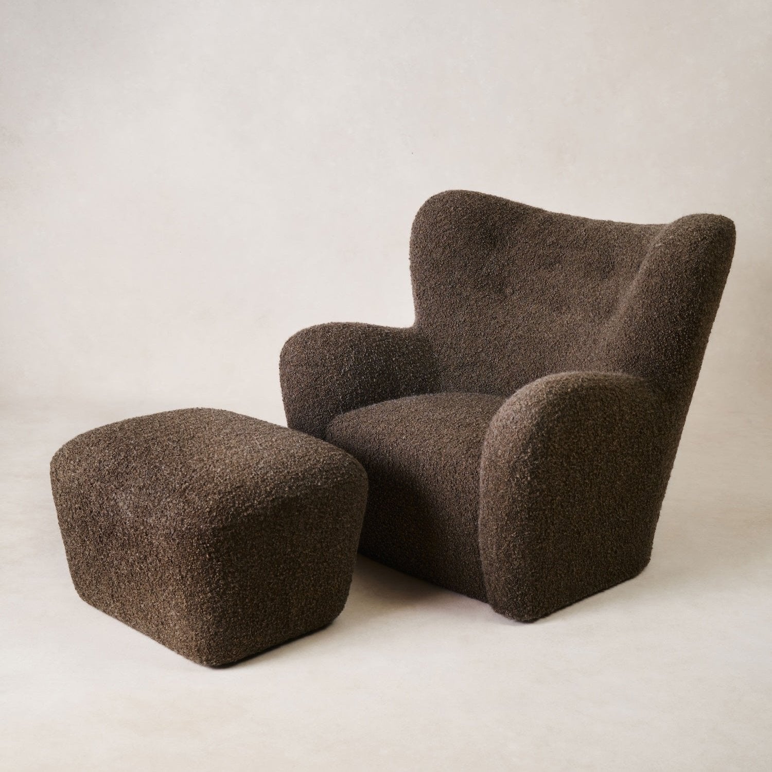 Pouf Papa Teddy – Boucle Moka