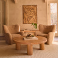 Fauteuil Papa Teddy - Bouclé Camel