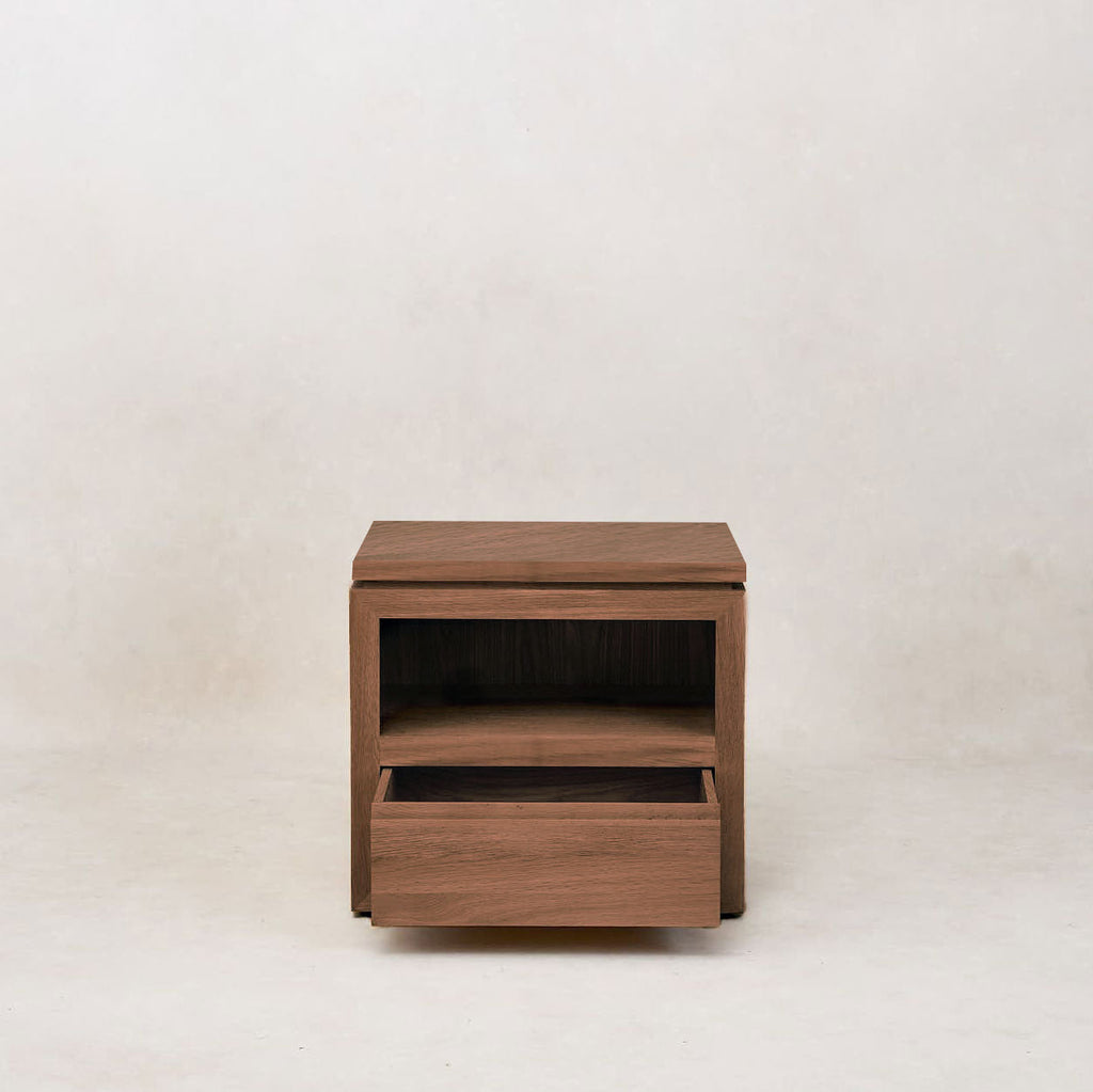 Table de chevet Sofita en bois - Moka