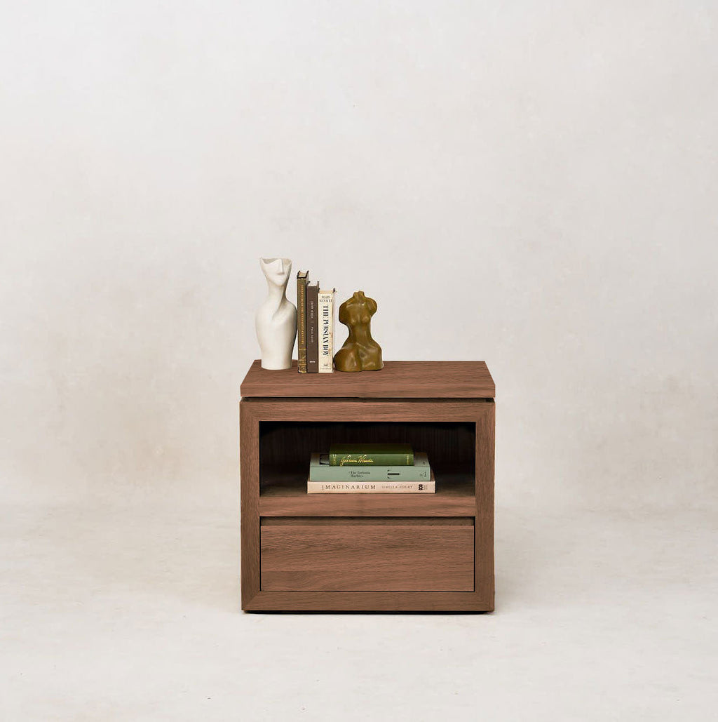 Table de chevet Sofita en bois - Moka