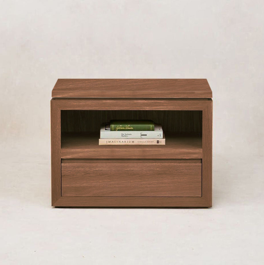 Table de chevet Sofita en bois - Moka