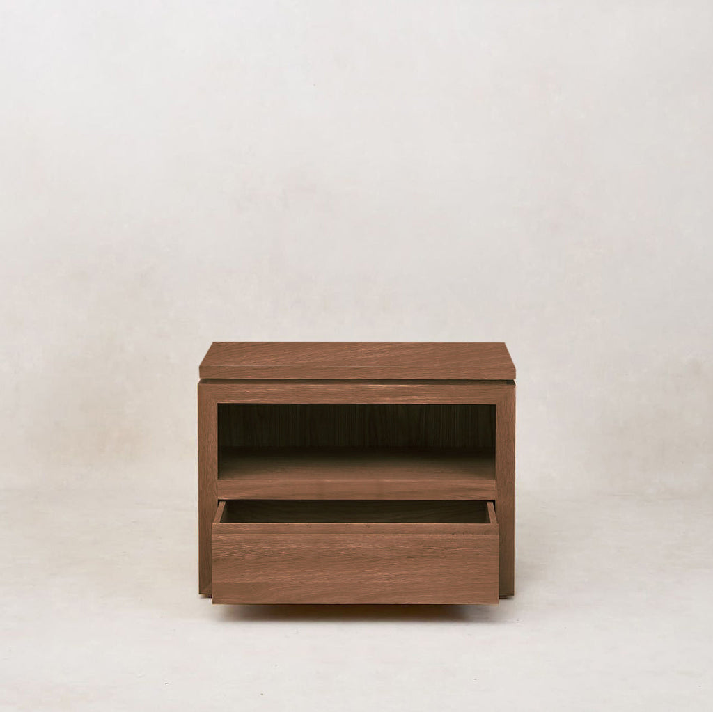 Table de chevet Sofita en bois - Moka