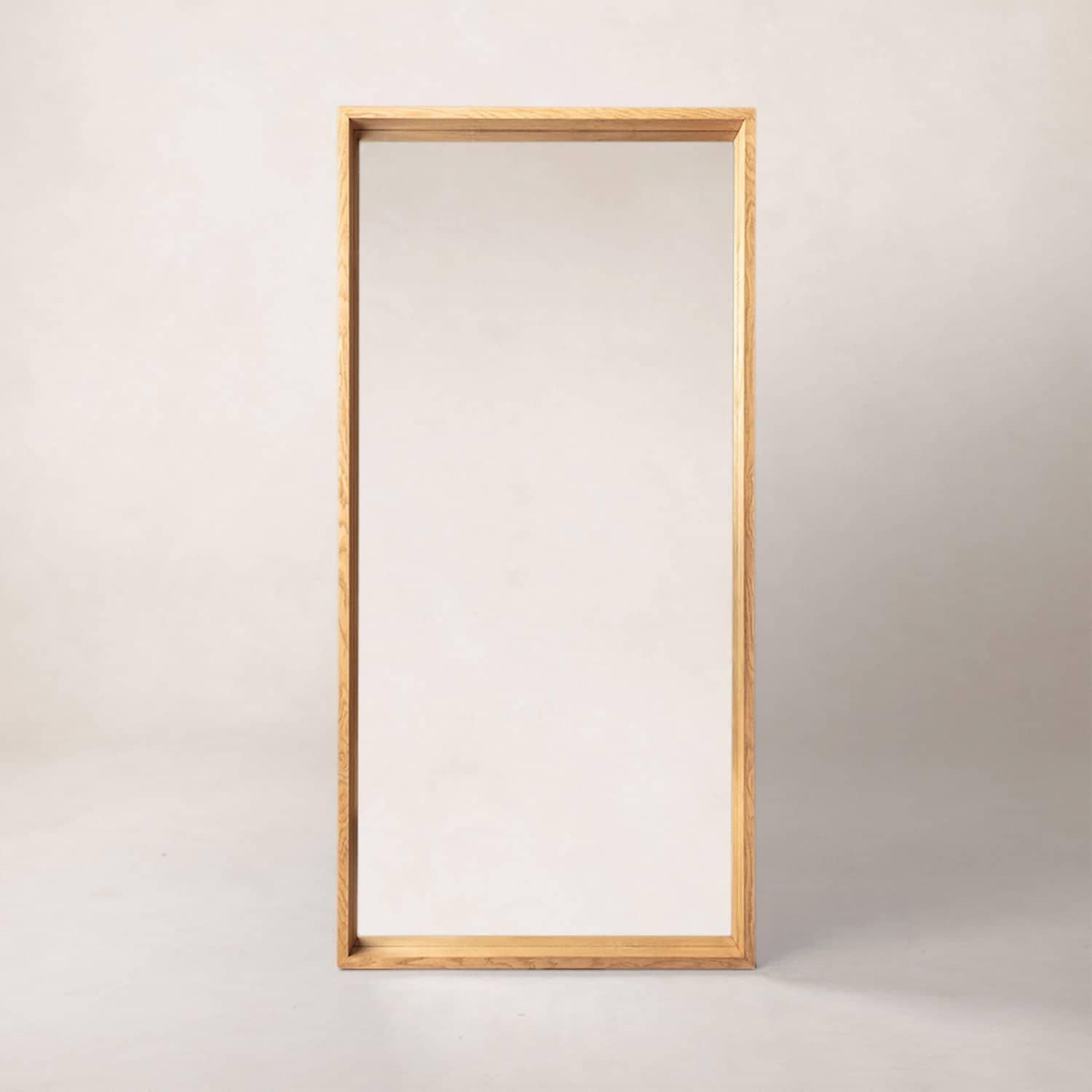 Miroir sur pied Ojai - Chêne clair