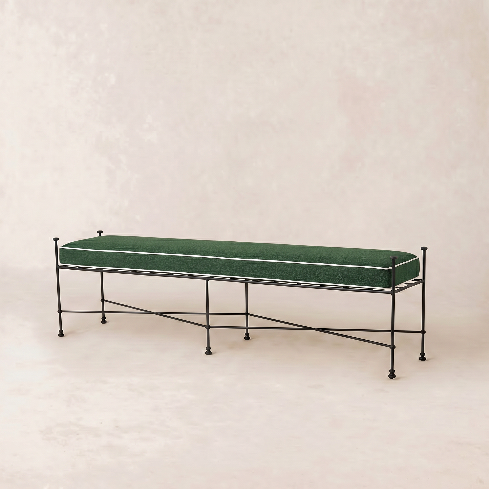 Banc d'extérieur Provence 70 - Cadre noir