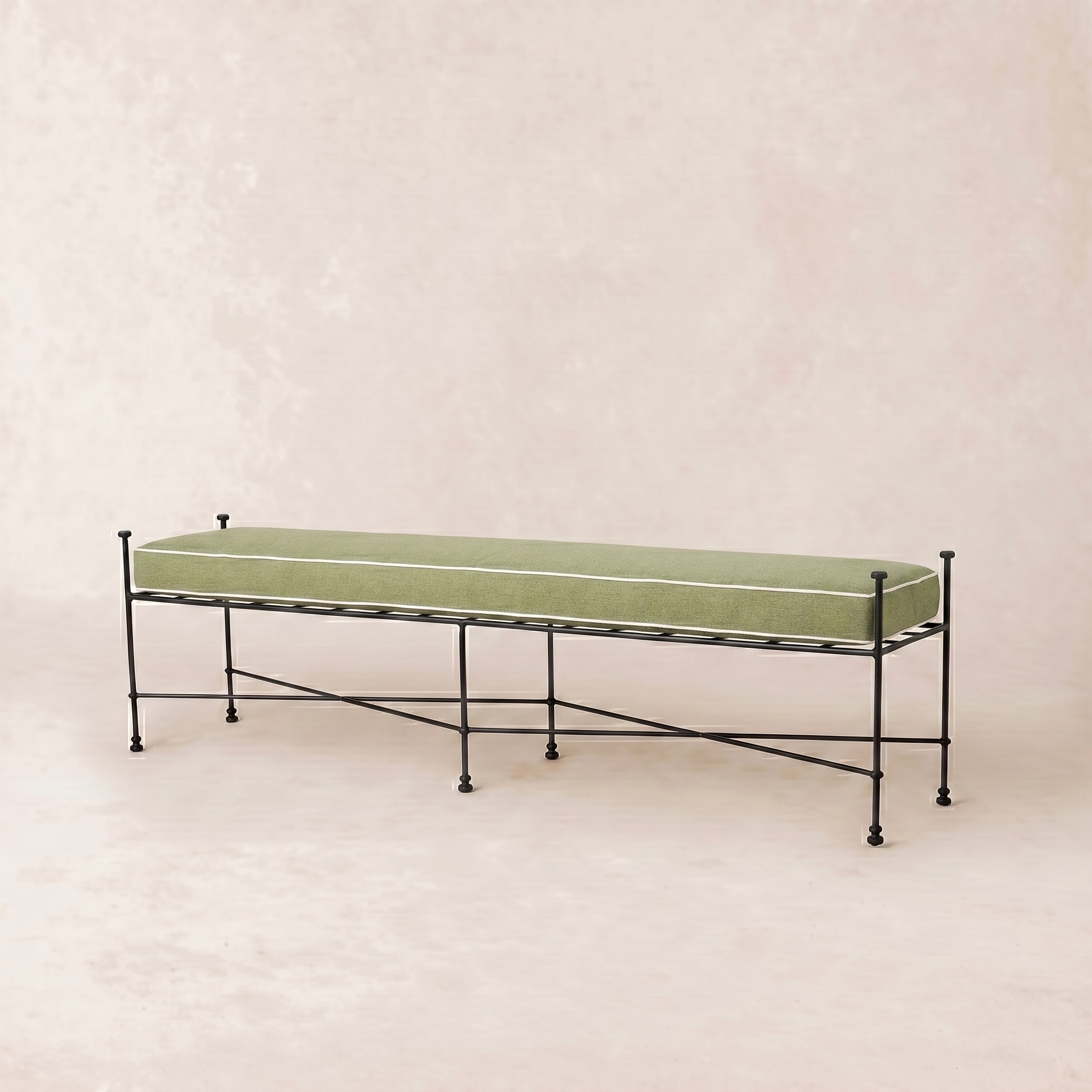 Banc d'extérieur Provence 70 - Cadre noir