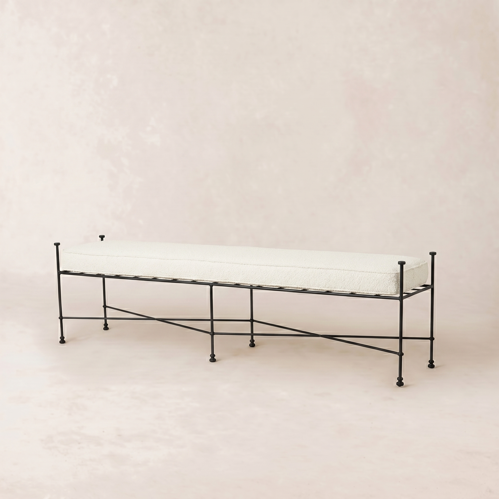 Banc d'extérieur Provence 70 - Cadre noir