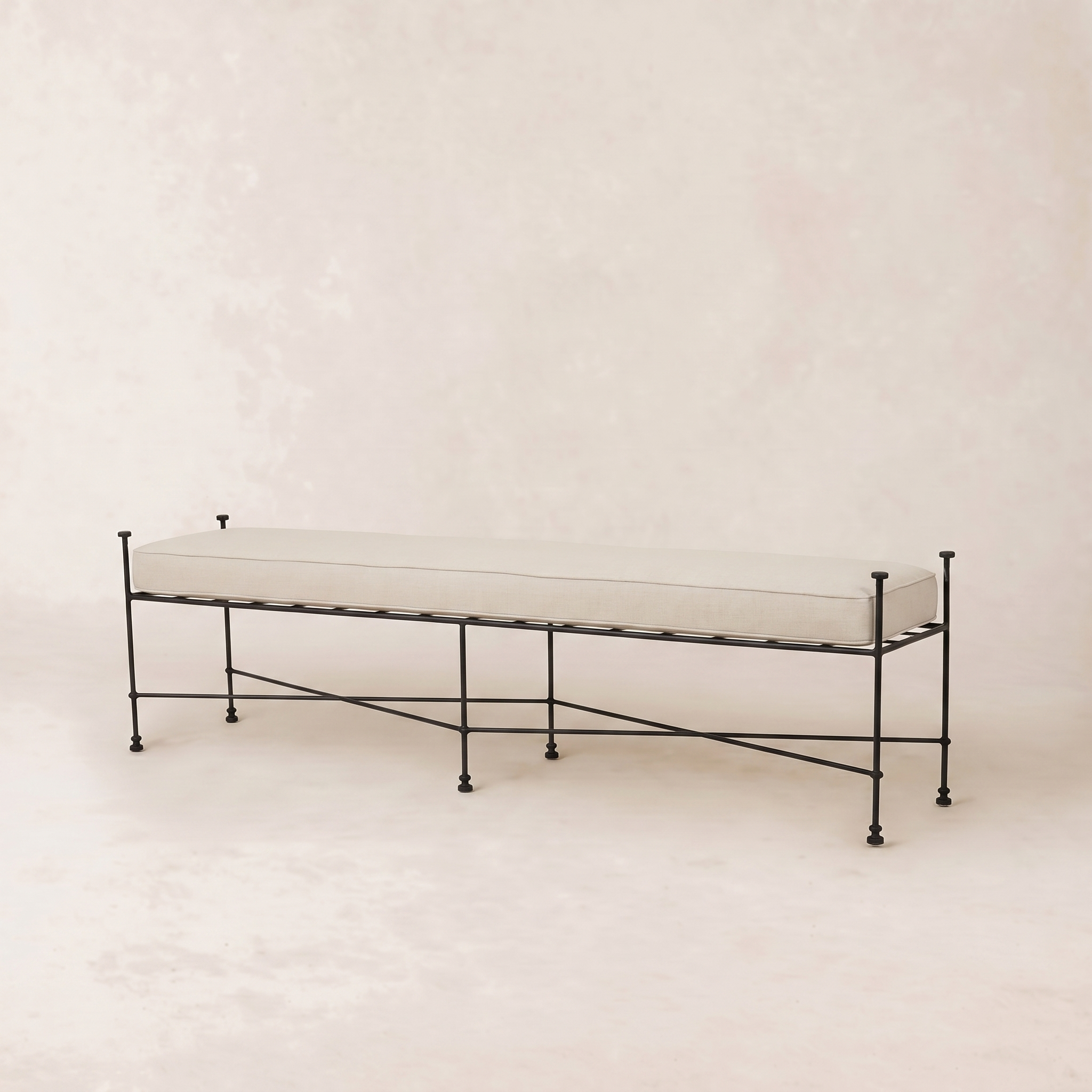 Banc d'extérieur Provence 70 - Cadre noir