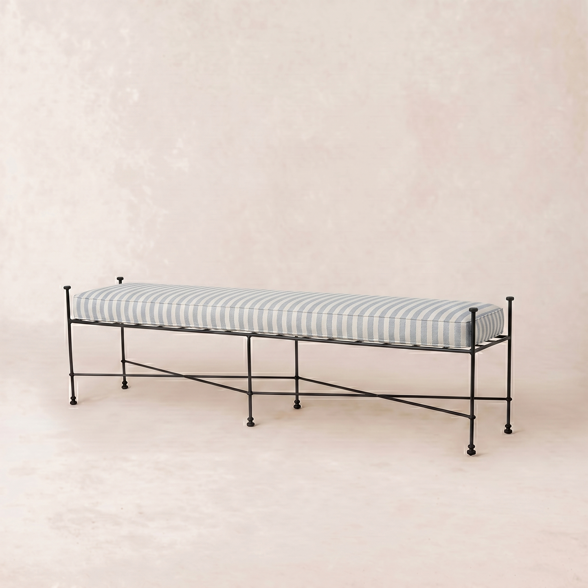 Banc d'extérieur Provence 70 - Cadre noir
