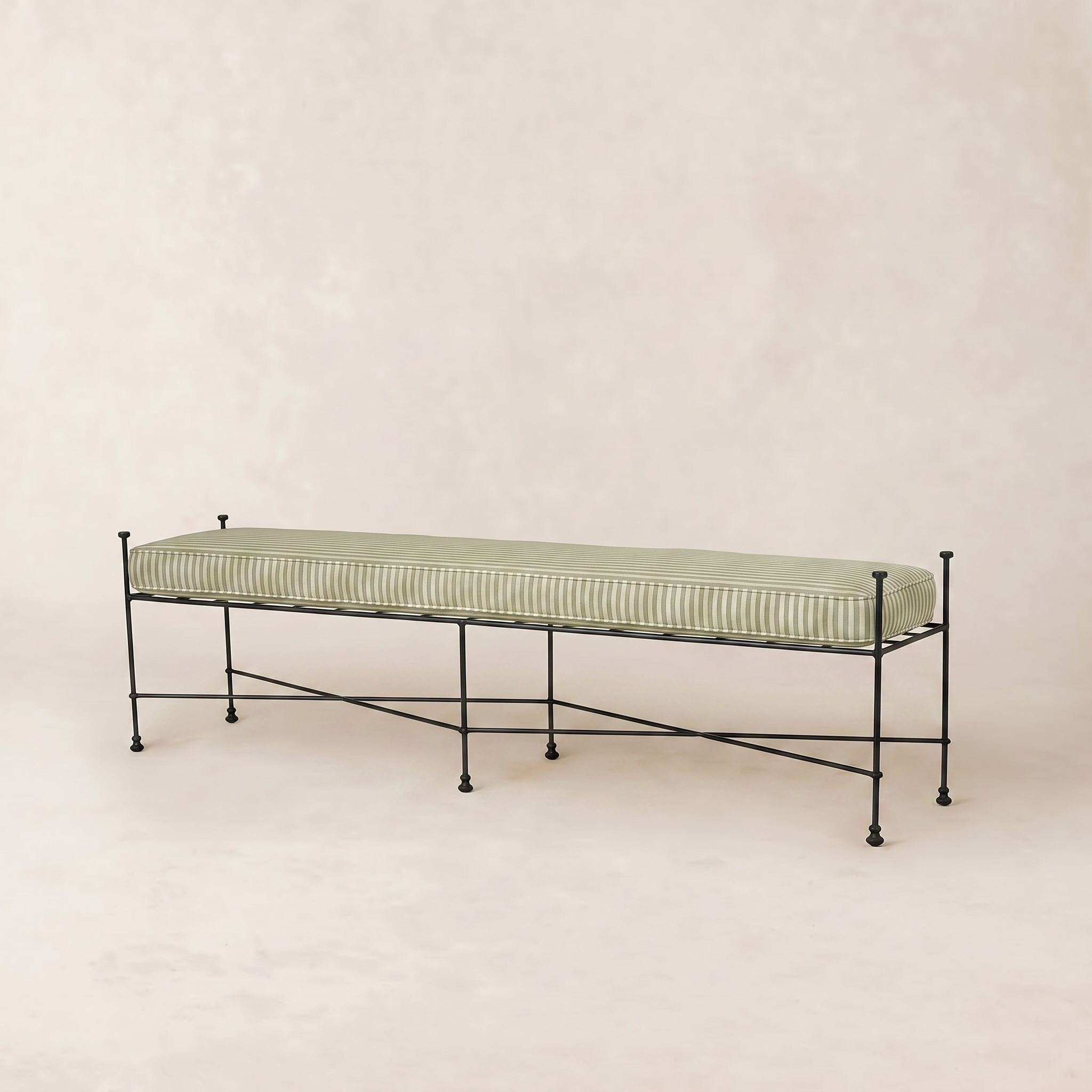 Banc d'extérieur Provence 70 - Cadre noir