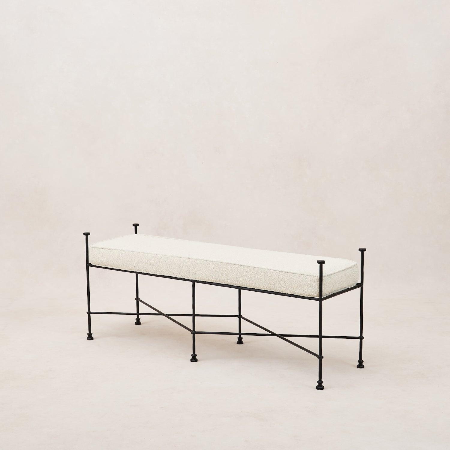 Banc d'extérieur Provence 48 - Structure noire