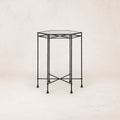 Table basse de cocktail d'extérieur en verre Provence