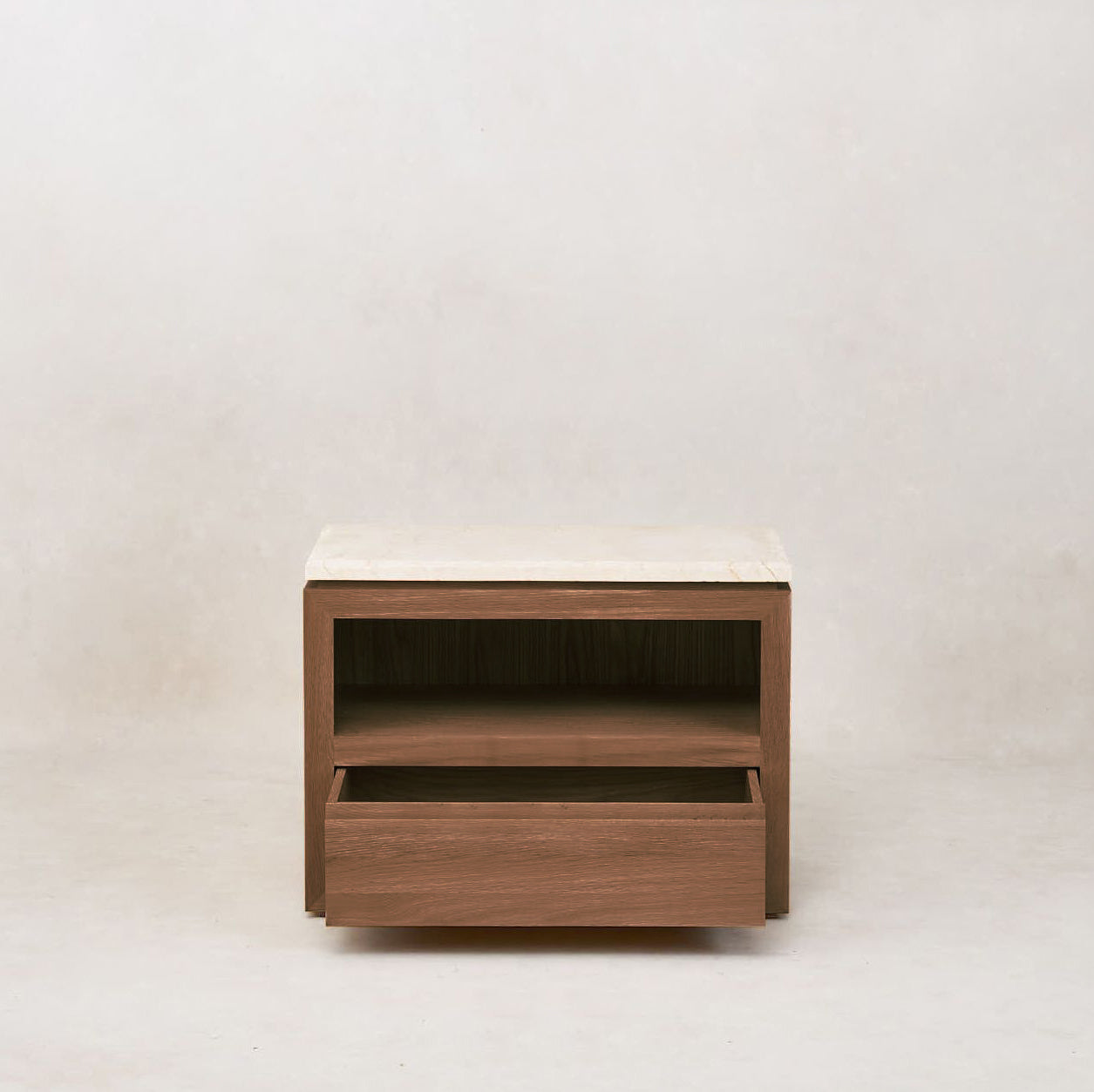 Table de chevet Sofita en marbre - Mocha