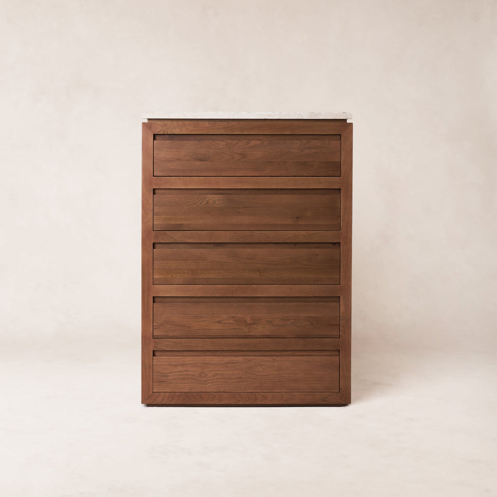 Commode 5 tiroirs Sofita - Mocha