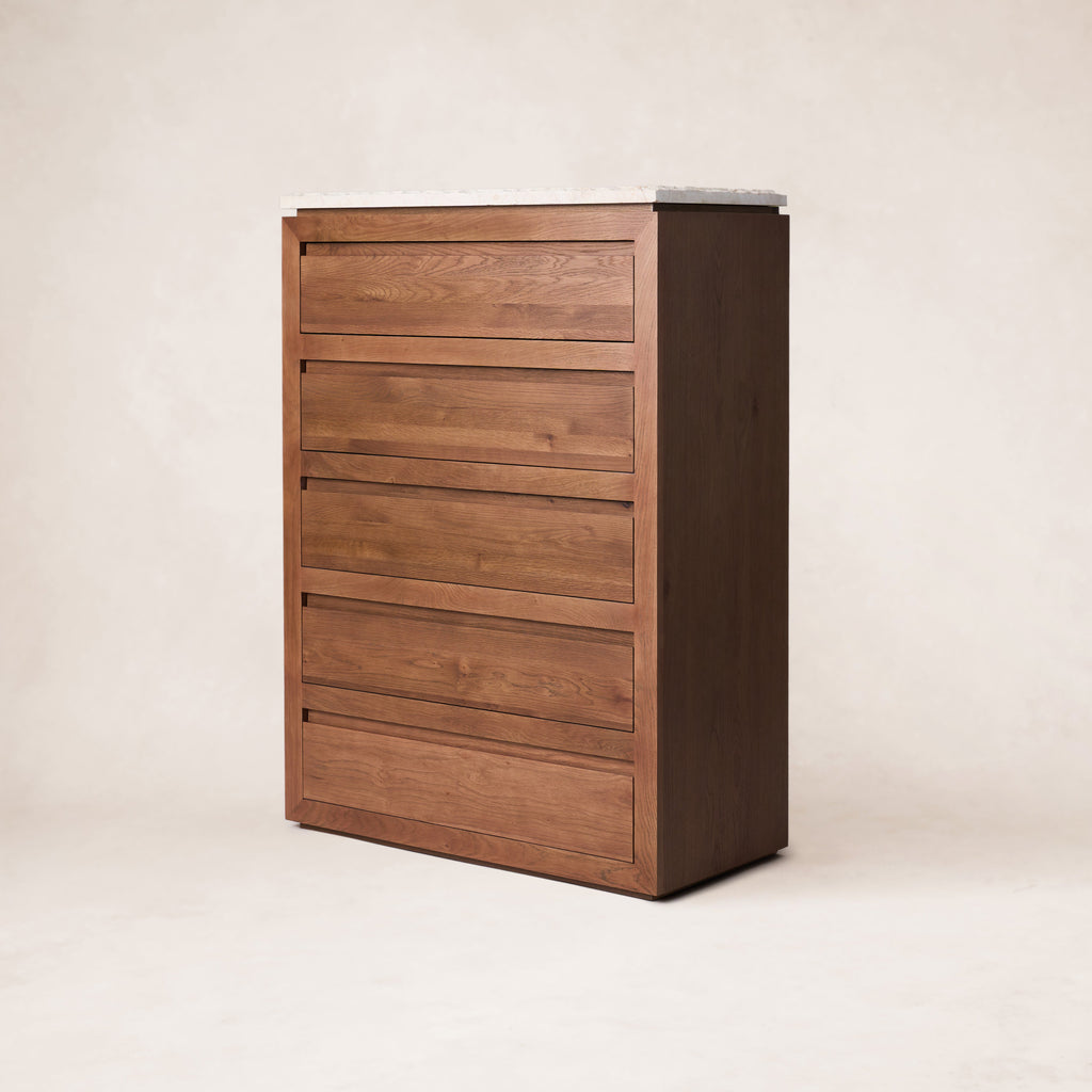 Commode 5 tiroirs Sofita - Mocha