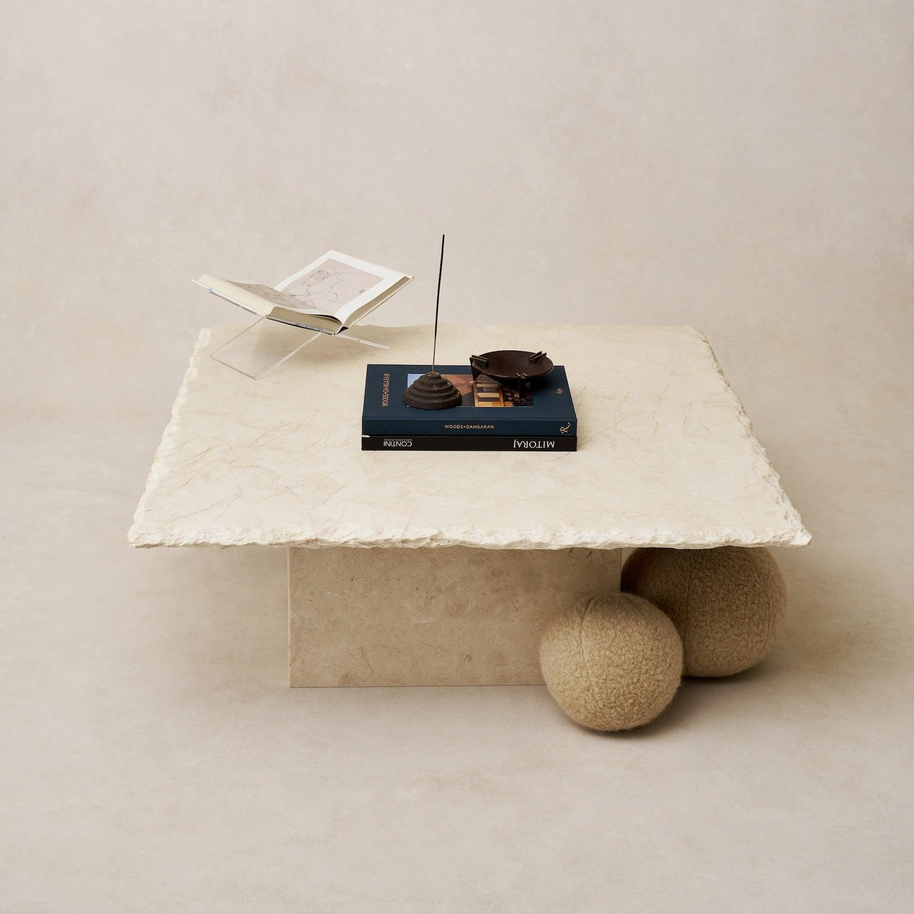 Table basse Sofita en marbre - Carrée