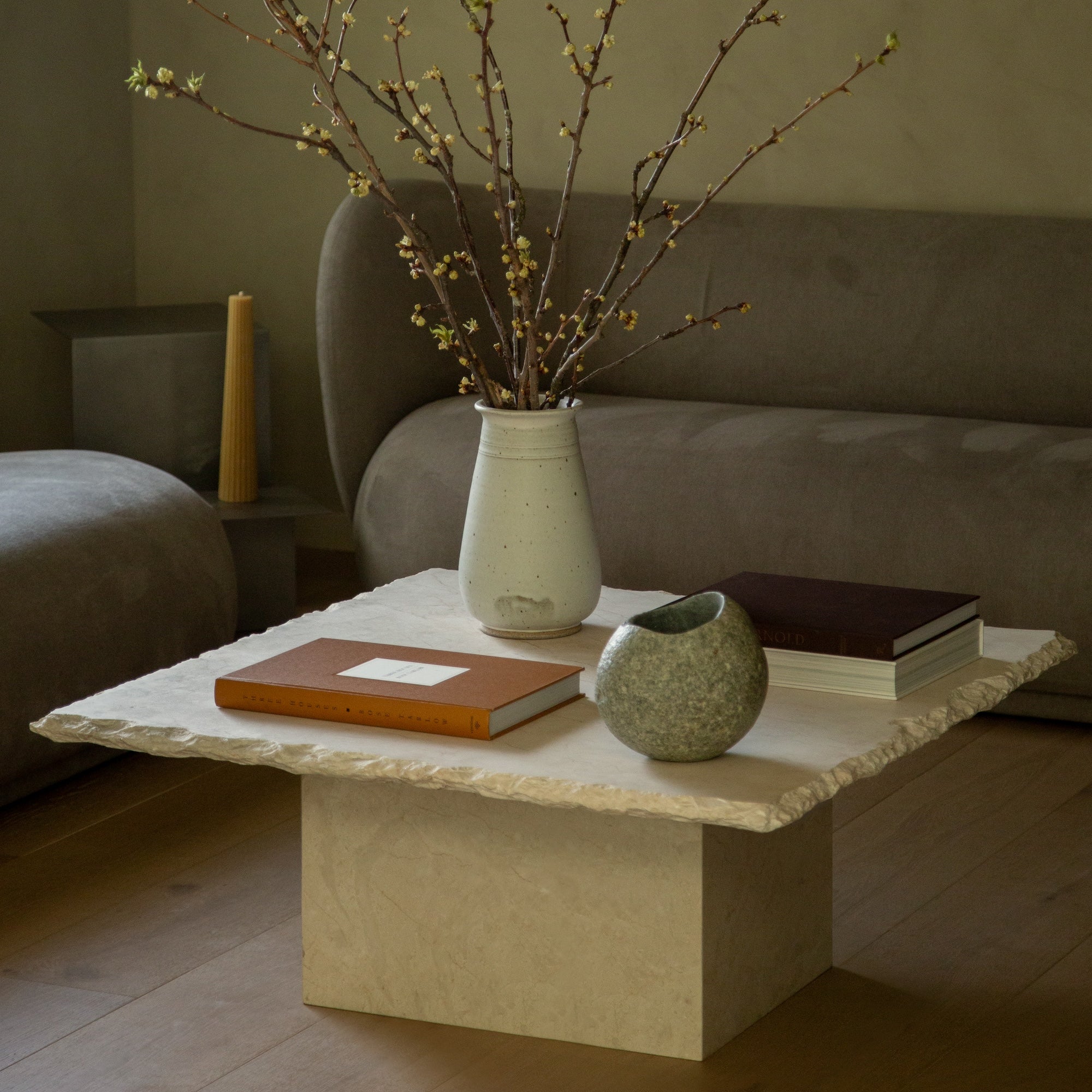 Table basse Sofita en marbre - Carrée