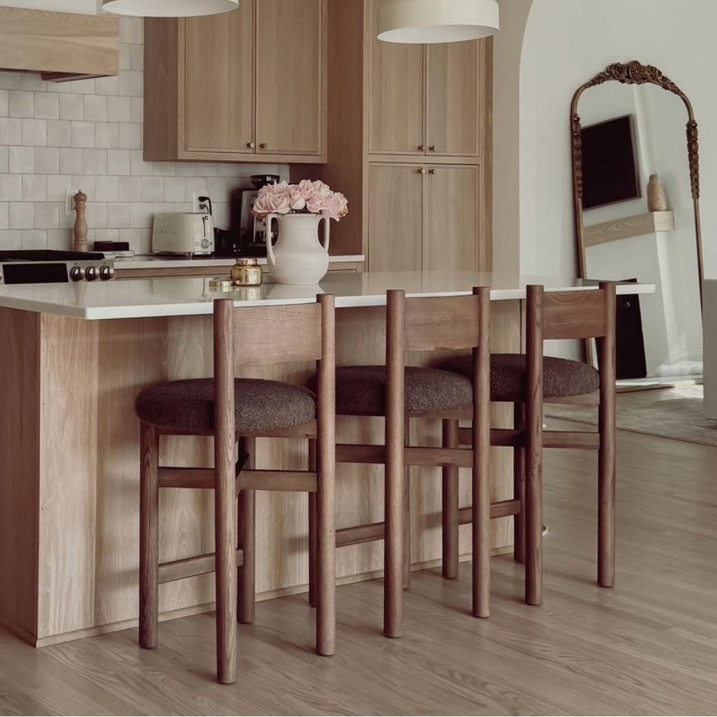 Tabouret de comptoir Teddy - Mocha