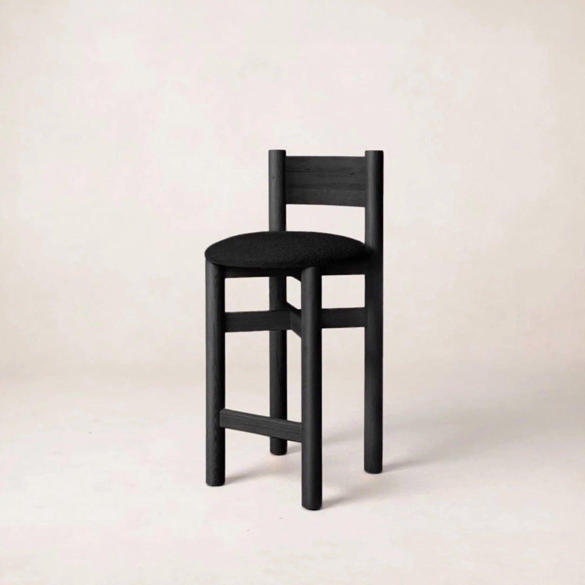Tabouret de comptoir Teddy - Noir
