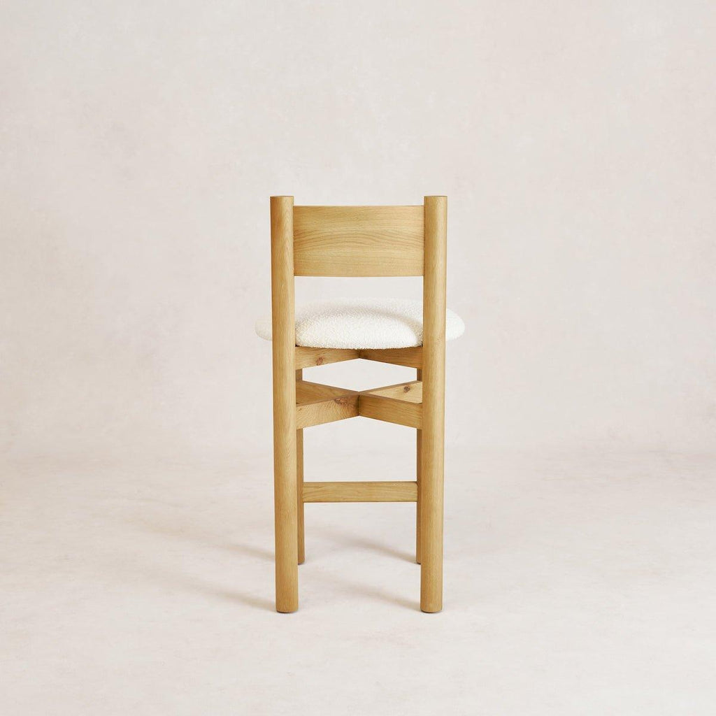Tabouret de comptoir Teddy - Chêne chaud