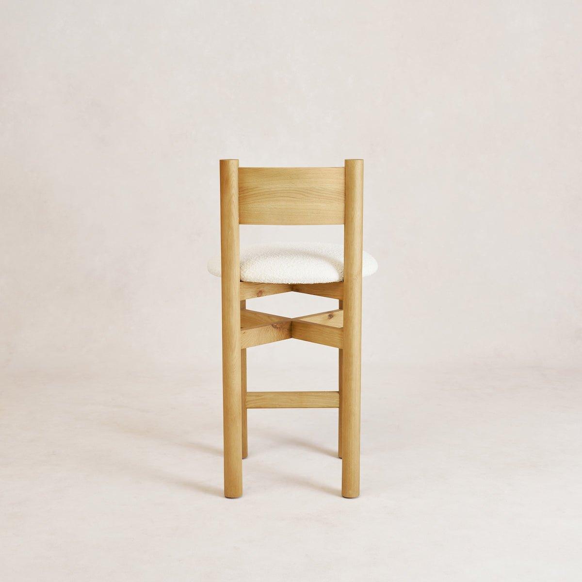 Tabouret de comptoir Teddy - Chêne chaud