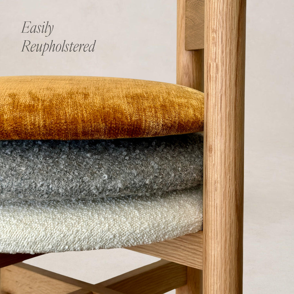 Tabouret de comptoir Teddy - Chêne chaud