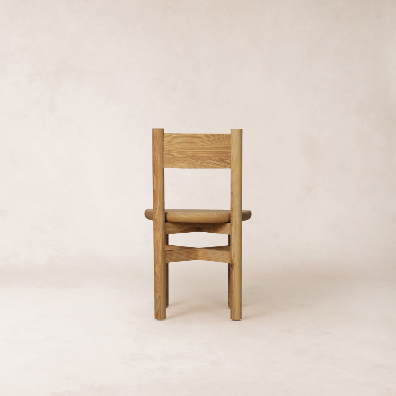 Chaise de salle à manger Teddy en bois - Chêne chaud