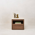 Table de chevet Sofita en marbre - Mocha