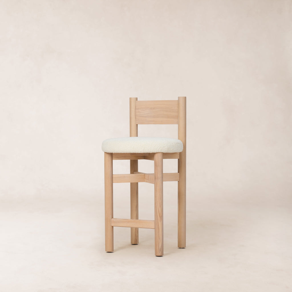 Tabouret haut Teddy - Naturel