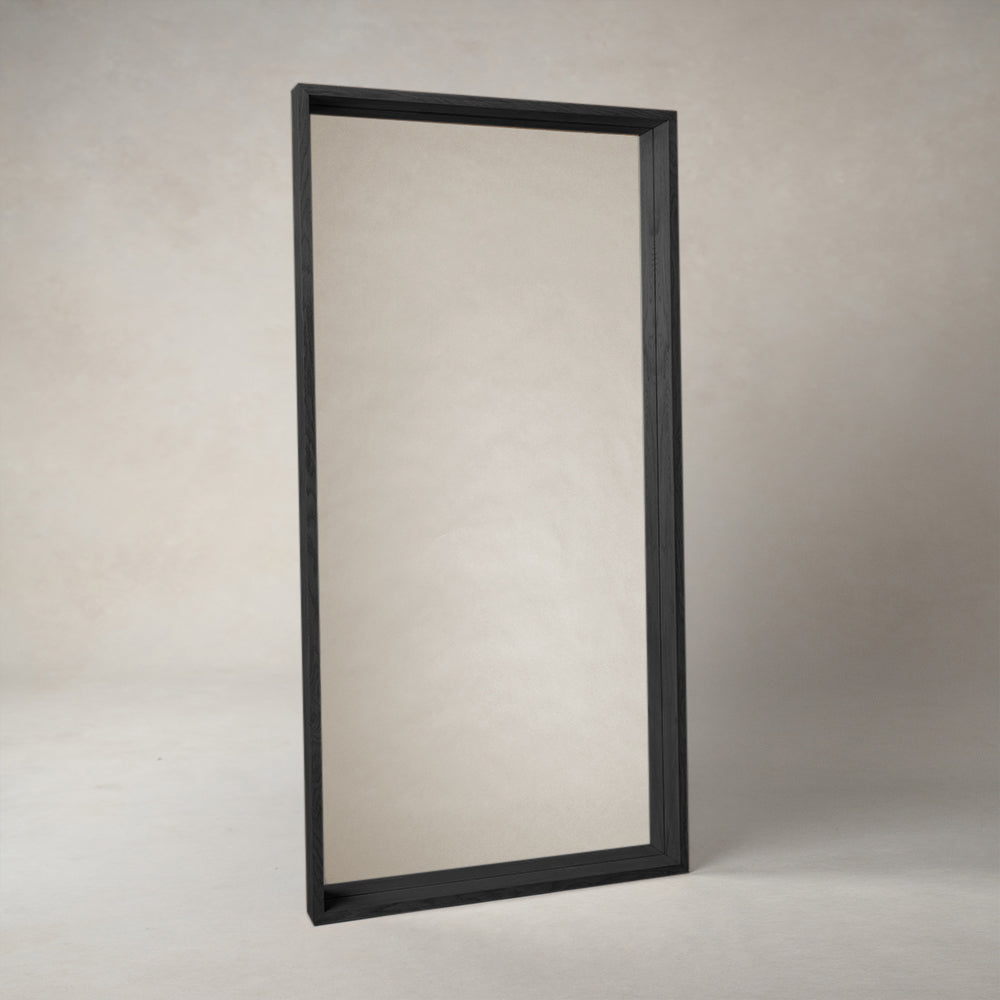 Miroir sur pied Ojai - Charbon de bois